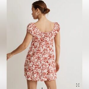 🕧 NWOT | Madewell | Margie Mini Dress | Abstract Flora Print | Linen-Blend | 8